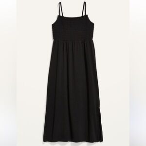 Fit & Flare Smocked Cami Midi Dress